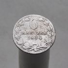 Германия Баден 6 крейцеров 1834