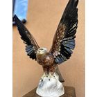 Очень большая старинная статуэтка Орел, фарфор, очень качественная работа, клеймо, Европа, много лотов с рубля