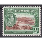 21.BrKCI. Великобритания. Колонии. Доминика. Местные мотивы. Георг VI. 1938 г. 1/2P. Mi.#93.