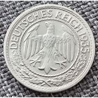 50 рейхспфеннигов 1935 D