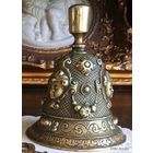 - КОЛОКОЛЬЧИК-ВЫЗЫВНОЙ 18-19 век Бронза 320 гр 7.5х9 см