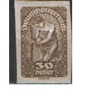 Марка без перфорации из серии 1920г. Австрия "Аллегория "Новая Республика"