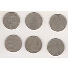 Олимпиада-80. Комплект 6 монет по 1 руб. 1977-1980гг