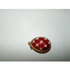 Кулон- подвеска.Пасхальное яйцо.Серебро 84 пробы,эмаль,горный хрусталь,гильоше.