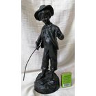 Рыбачёк с уловом, Том Сойер. Чугунное литьё, Куса, СССР .