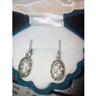 Винтажные сережки мельх.