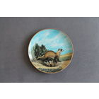 Тарелка коллекционная [1990г., США, W.S.George, Черноногий хорёк, Bradex #84-G20-15.7] D=21,5см.