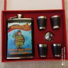 Фляжка 4 стаканчика-стопки