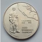 Португалия 200 эскудо 1992 г. 450 лет открытию Калифорнии