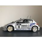 Solido 1/18 Peugeot 206 #16 WRC Tour De Corse Rally 2000