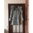 Зимнее фирм. пальто, натур пух и мех, M/L , мин. цена, так как переезжаю