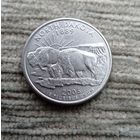 Werty71 США 1 квотер 25 центов 2006 D Северная Дакота Бизон Зубр