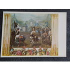 Открытка Адольф Менцель. 1815 – 1905. Немецкая школа. Выезд рыцарей. Акварели западноевропейских мастеров. Государственный Эрмитаж.