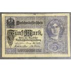 Банкнота 5 марок 1917 год. Германская империя.