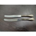 Ножи столовые мельхиор , лезвие из нержавеющей стали , винтажные времен СССР.