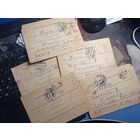 Письма с фронта Почтовые карточки одобрено цензурой 1943-45