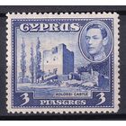 107.BrK. Великобритания. Колонии. Кипр. Георг VI. Архитектура и пейзажи. 1942 г. 3P. Mi.#146.