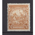 1938 Барбадос /Barbados** 0.5d стандарт Герб колонии Колесница Король Георг VI  SG#248с
