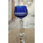Бокал Рондо высота 20 см. Сапфировый накладной хрусталь. Германия