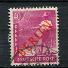 Западный Берлин - 1949 - Надпечатка BERLIN на 40Pf - [Mi.29] - 1 марка. Гашеная.  (Лот 114BA)