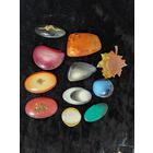 Броши из смолы СССР , продажа коллекции!