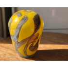 Крупная ваза Львов Цветное стекло винтаж