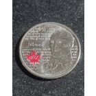 Канада 25 центов 2012 Война 1812 года Генерал-майор Исаак Брок Unc