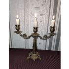 Подсвечник на 3 свечи. Бронза.