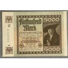 Банкнота 5000 марок 1922 год. Веймарская республика.