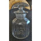 Флакон сосуд стекло хрусталь старинный Франция