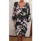 Красивое платье/туника на 70-72 размер немецкой марки Tamsy, длина 90 см, Погруди 86 см. 100% вискоза. Красивый цвет, интересный рукав. Отличное состояние, можно сказать состояние нового.