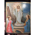 Икона Воскресение Христово, 19 век! Московская Школа! Красота!