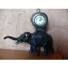 Каминные часы. СЛОН.