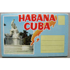 Набор открыток "Habana. Cuba" (Куба. Гавана) Середина 70-х гг Roberto Tobacco Co. Printed in USA.  5 двухсторонних открыток в ленте