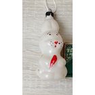 Ёлочная игрушка. Заяц с морковкой. Ш-8.