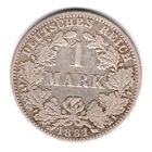 1 марка 1881 год A Германия. С рубля