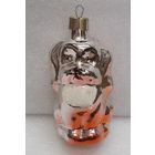 Игрушка ёлочная Собачка, стекло. СССР
