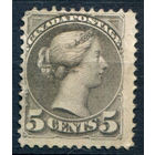 Канада - 1870/94г. - королева Виктория, 5 c - 1 марка - чистая, без клея [Mi 29 bA]. #3-WB-70-A-1
