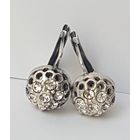 Серьги Малинка. Диаметр шарика 1 см. 90-е годы