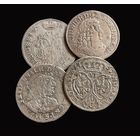 4 ШЕСТИГРОШОВИКА БРАНДЕНБУРГ- ПРУССИЯ 1683,1686, 1687 г.г. ФРИДРИХ I и КОРОЛЕВСТВО ПРУССИЯ 1757 г. ФРИДРИХ II