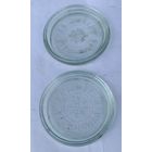 Два стеклянных блюдца или крышки? Anna Hutte Rillinglas