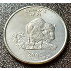 США , 2005     D    Квотер штата Канзас    ( 1-7-8 )