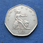 Великобритания 50 пенсов 1969