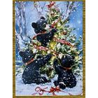 Открытка новогодняя чистая 10х15 см.