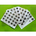 Комплект прозрачных листов с ячейками + информационных листов-разделителей для памятных и юбилейных монет СССР. (3). Торг.