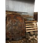 Мощнейшая и тяжеленная броневая плита  от  днища  танка т-34-76-задняя часть со следами заводской краски!