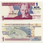 Турция. 1 новая лира (образца 2005 года, P216, UNC)