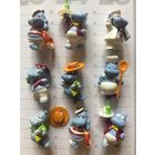 Киндер Винтаж оригинал Бегемоты пляжные Германия 9 Шт ( среди них есть повторки) продаются все вместе