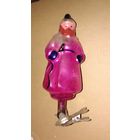 Елочная игрушка СССР . Прищепка . Мужик с кнутом . Морозко