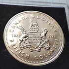 1 доллар Канады 1971 года. 100 лет вхождения Британской Колумбии в состав Конфедерации.Серебро.